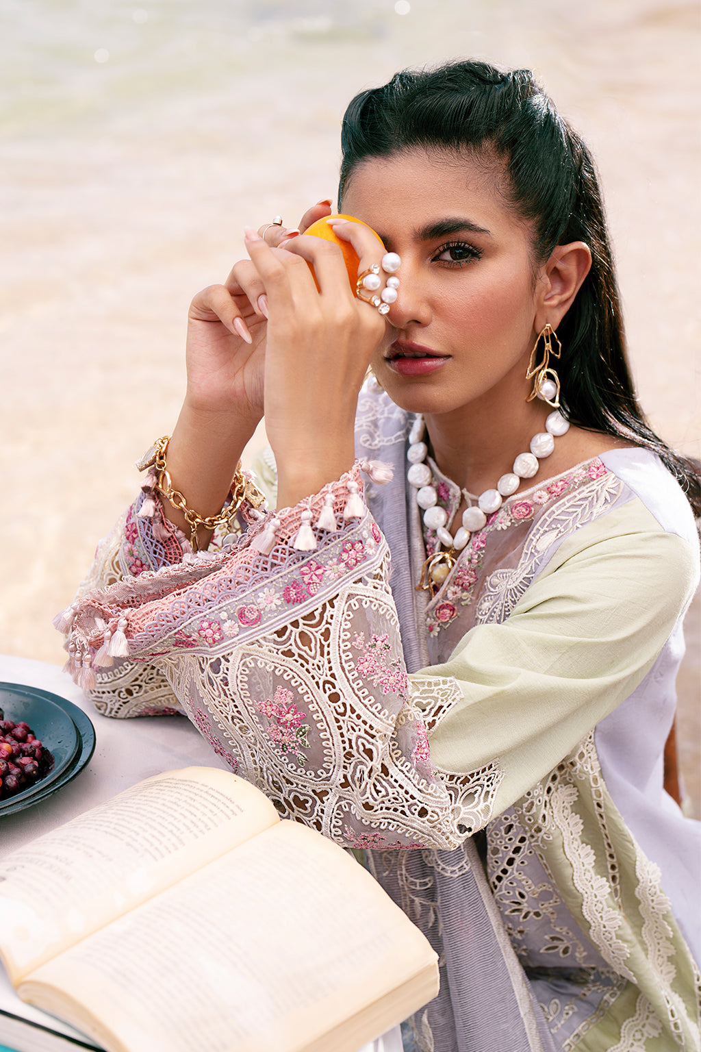 AJR Couture | Dastan Luxury Lawn 25 | Wave