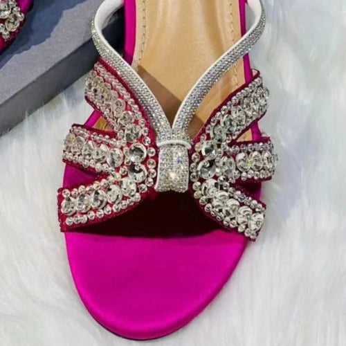 Pink Designer Slides For Women's - Fashionholic