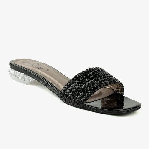 FANCY SLIPPER BLACK - Stepmov