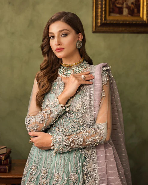 Ain | Aroosh Luxury Formals 24 | AR-89 CHASHM (Aqua Blue)
