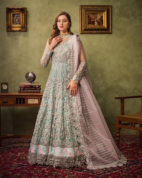 Ain | Aroosh Luxury Formals 24 | AR-89 CHASHM (Aqua Blue)