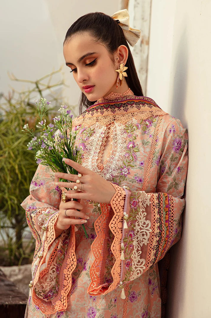 AJR Couture | Alif Affordable Lawn 24 | CORAL BLUSH