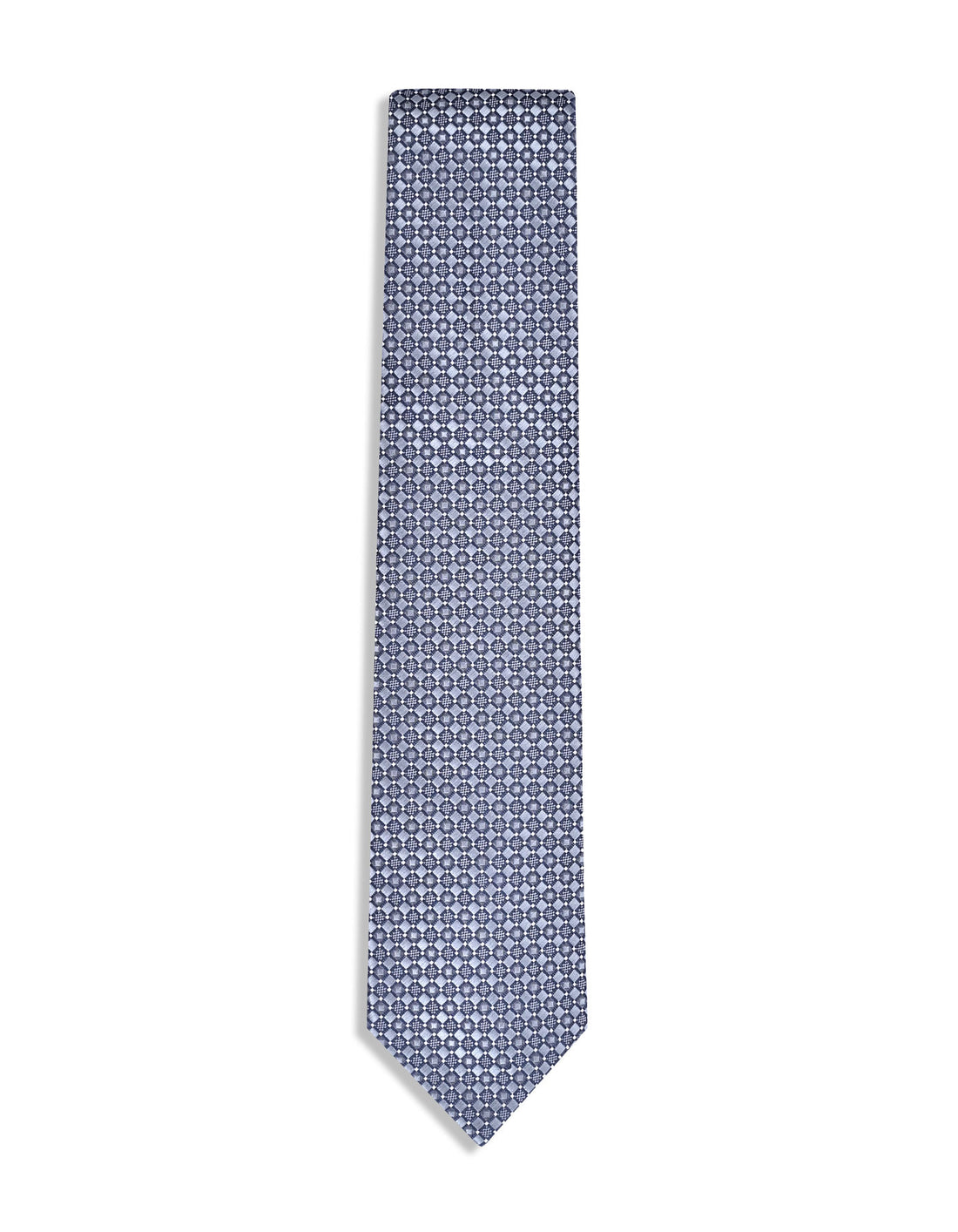 Silver Geometric Tie