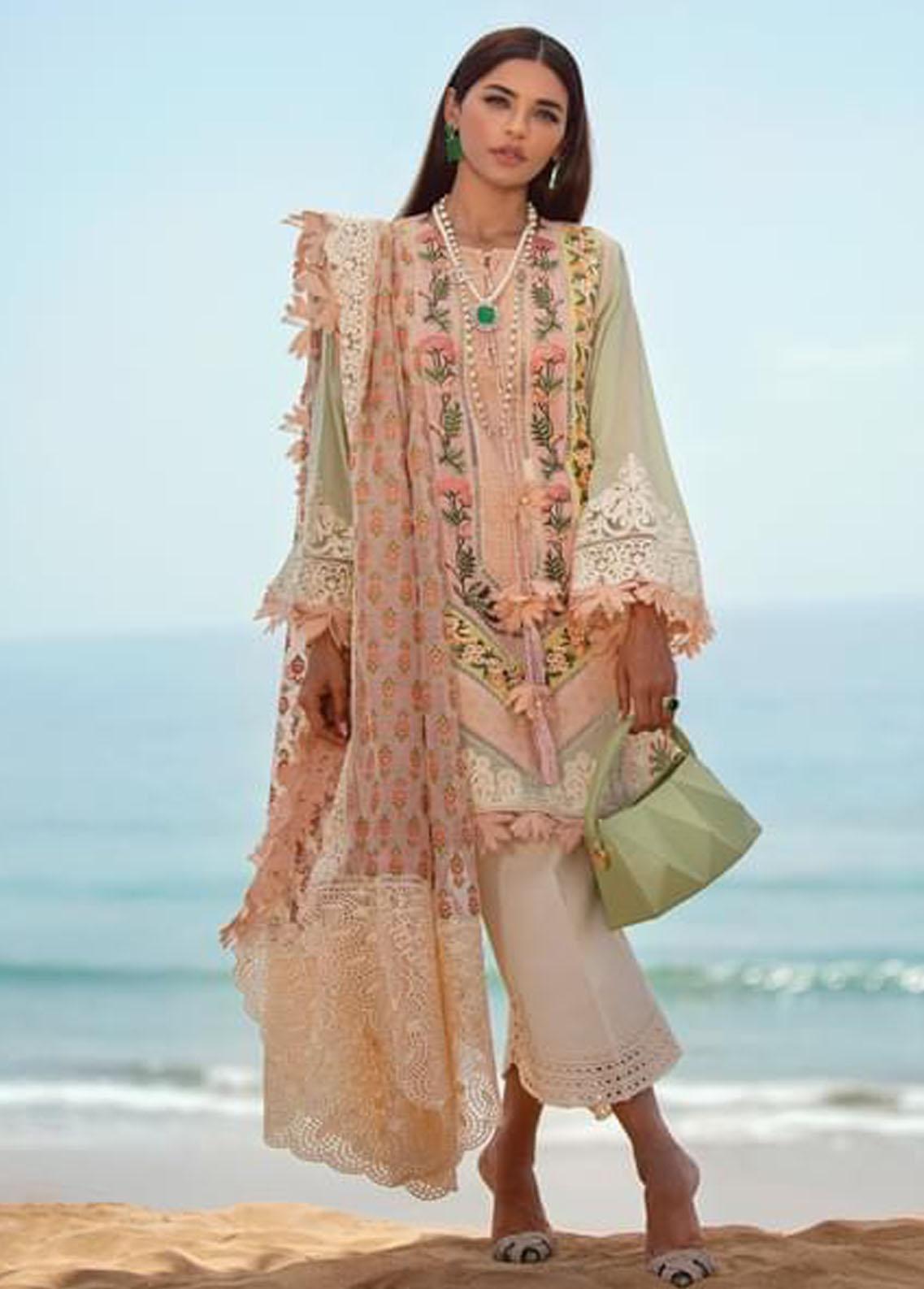 Crimson | Embroidered Lawn Suit | CR22L 4A Sorbet Pink
