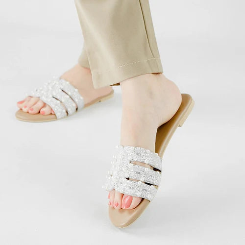 Brown Handwork Flats - Croza