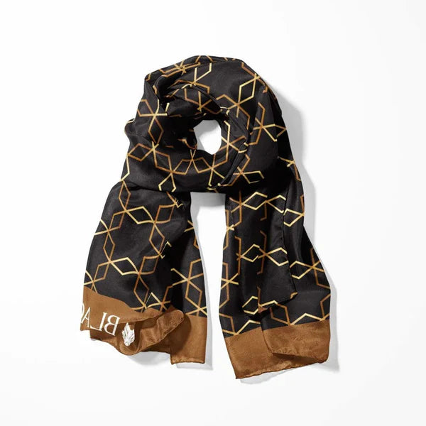 BLACK WOLF - BURBERRY CHOCOLATE MEN SCARF - Black Wolf