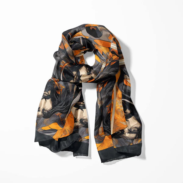 BLACK WOLF - ANGRY MAN SCARF - Black Wolf