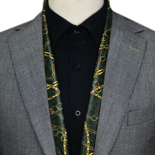 BLACK WOLF - LOOP CHAIN MEN SCARF - Black Wolf