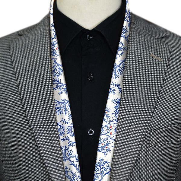 BLACK WOLF - SNOWFLAKE TREE AND BLACK MEN SCARF - Black Wolf