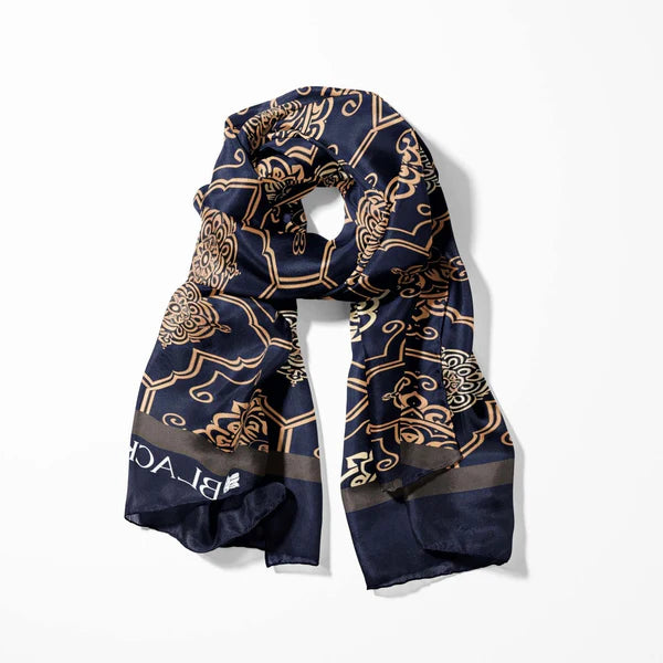 BLACK WOLF - LUXURY ROYAL PATTERN MEN SCARF - Black Wolf