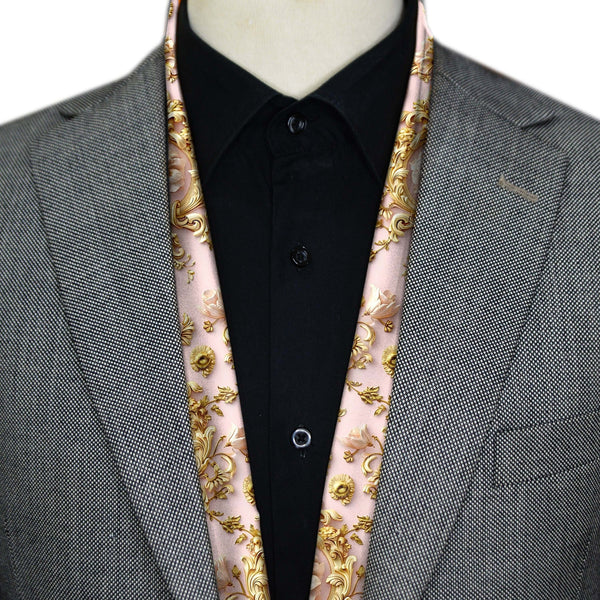 BLACK WOLF - ORNATE PATTERN MEN SCARF - Black Wolf