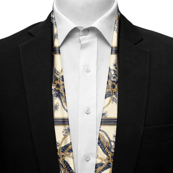 BLACK WOLF - NEW BELT CHAIN MEN SCARF - Black Wolf