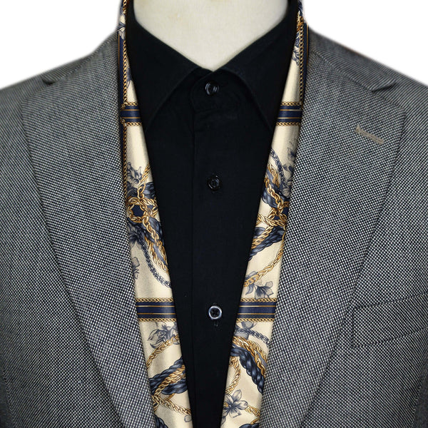 BLACK WOLF - NEW BELT CHAIN MEN SCARF - Black Wolf