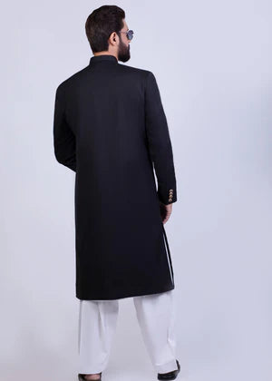 MENS BLACK SHERWANI - Yes the instyle