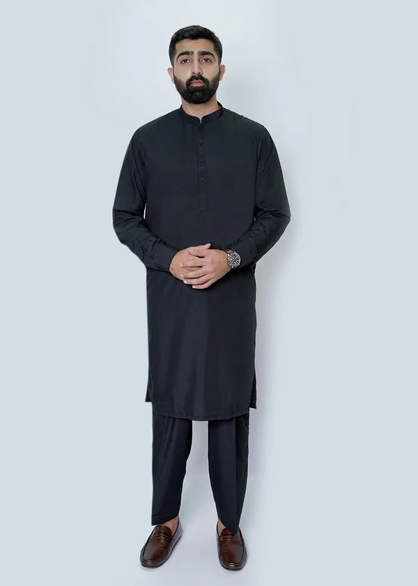 Gent Plain Basic Black Ban Collar - Grab By The Shoppe