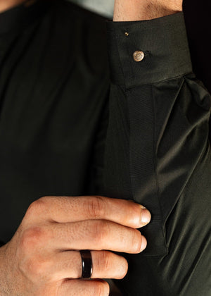 Kumash Textiles Charcoal Grey Mens Kameez Shalwar