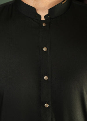 Kumash Textiles Charcoal Grey Mens Kameez Shalwar
