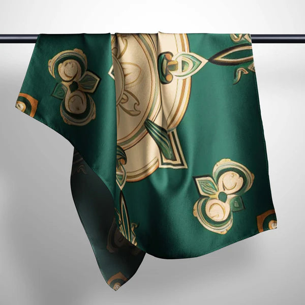 BAROQUE MOTIF SILK WOMEN SCARF – PREMIUM COLLECTION -
