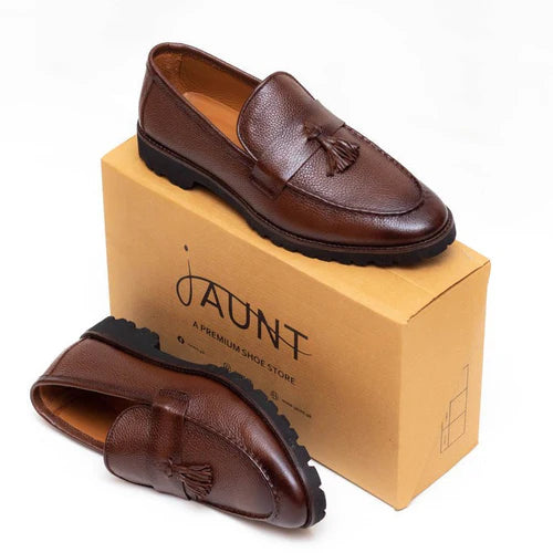 Tassel Casual Loafers - Light Brown - Jaunt