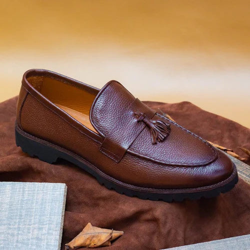 Tassel Casual Loafers - Light Brown - Jaunt