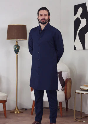 Haris Hassaan Shawl Collar Modren Cut Suit