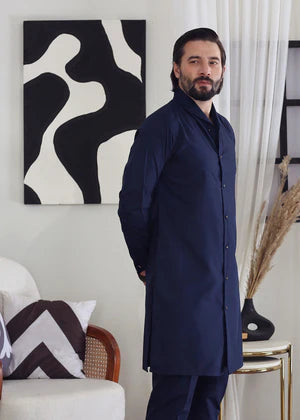 Haris Hassaan Shawl Collar Modren Cut Suit