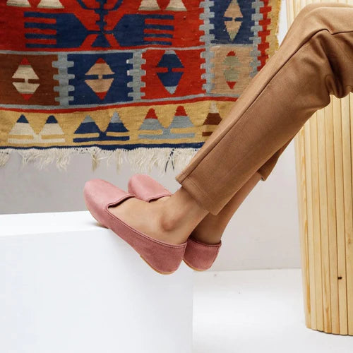 Tea Pink Loafers - JootiShooti
