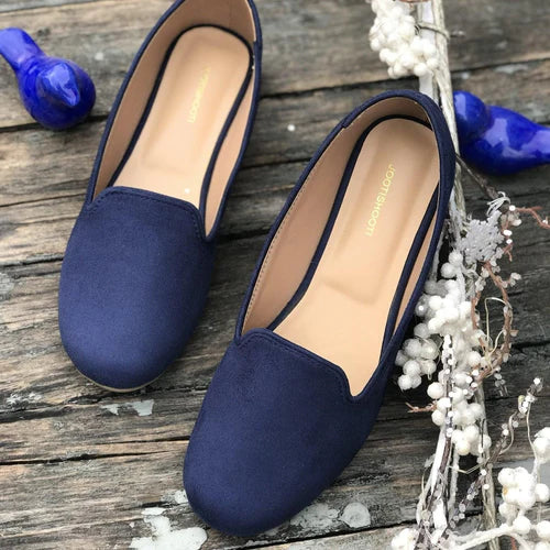 Navy Blue Loafers - JootiShooti