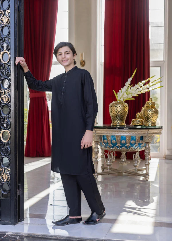 Cotton Black Kurta Trouser - Modernwear