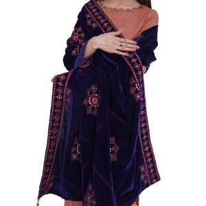 SHK-723 Navy Shawl