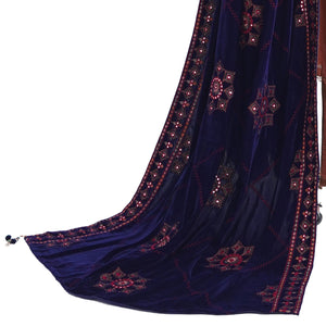 SHK-723 Navy Shawl