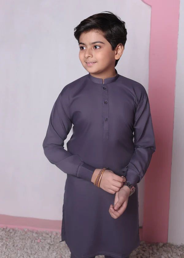 Soft Purple kurta trouser KT 56 - Hassan Jee