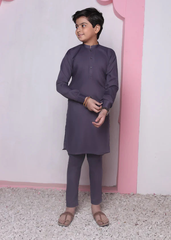 Soft Purple kurta trouser KT 56 - Hassan Jee
