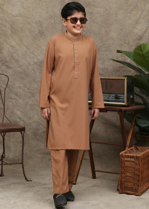 KID'S CAMAL BROWN KURTA SET - Maqsood Garments