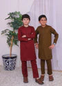 Maroon Kurta Trouser-AH 016 - AK BY HASSAN JEE