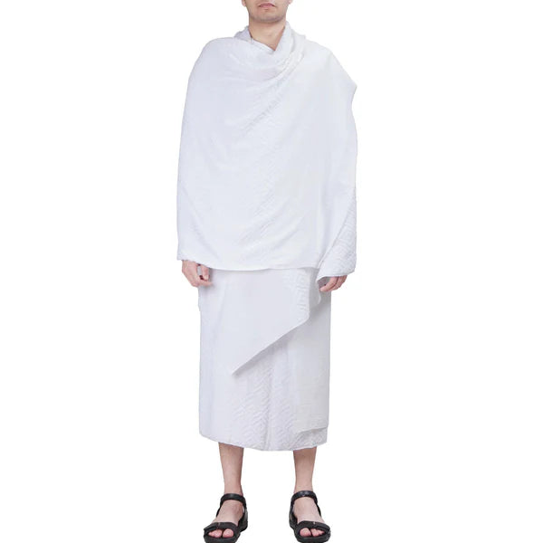 Ihram / Ehram Towel For Hajj & Umrah - 2 Piece Set- 100% Cotton - Divinely Crafted