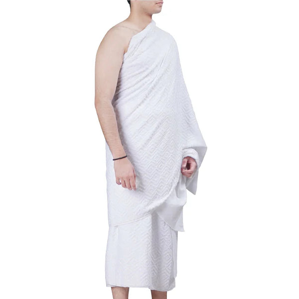 Ihram / Ehram Towel For Hajj & Umrah - 2 Piece Set- 100% Cotton - Divinely Crafted
