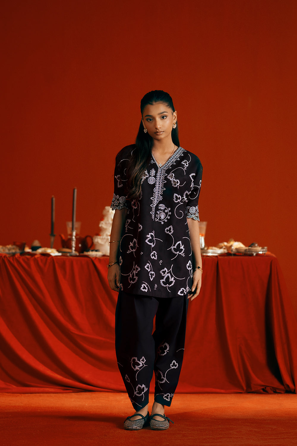 Saira Rizwan | Joolie Co ords | JOOLIE BLACK - JBP25-06
