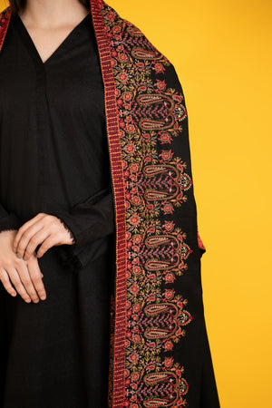SHK-719 Black Shawl