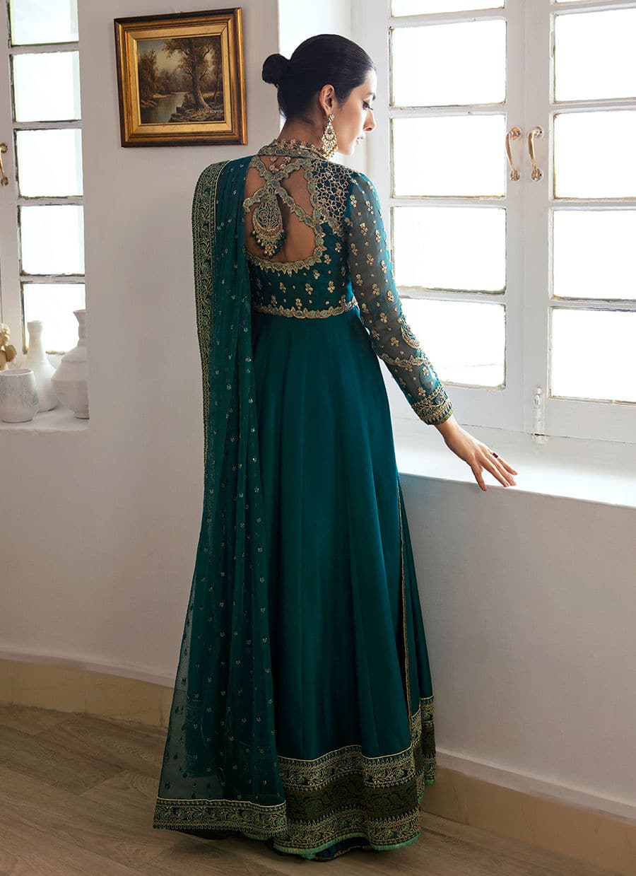 Farah Talib Aziz | Mayna Festive Luxe | AFRA TEAL