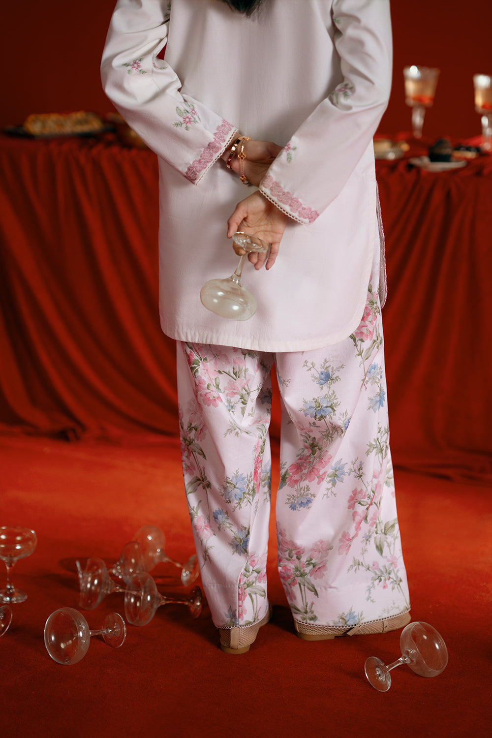 Saira Rizwan | Joolie Co ords |JOOLIE WHITE - JBP25-07