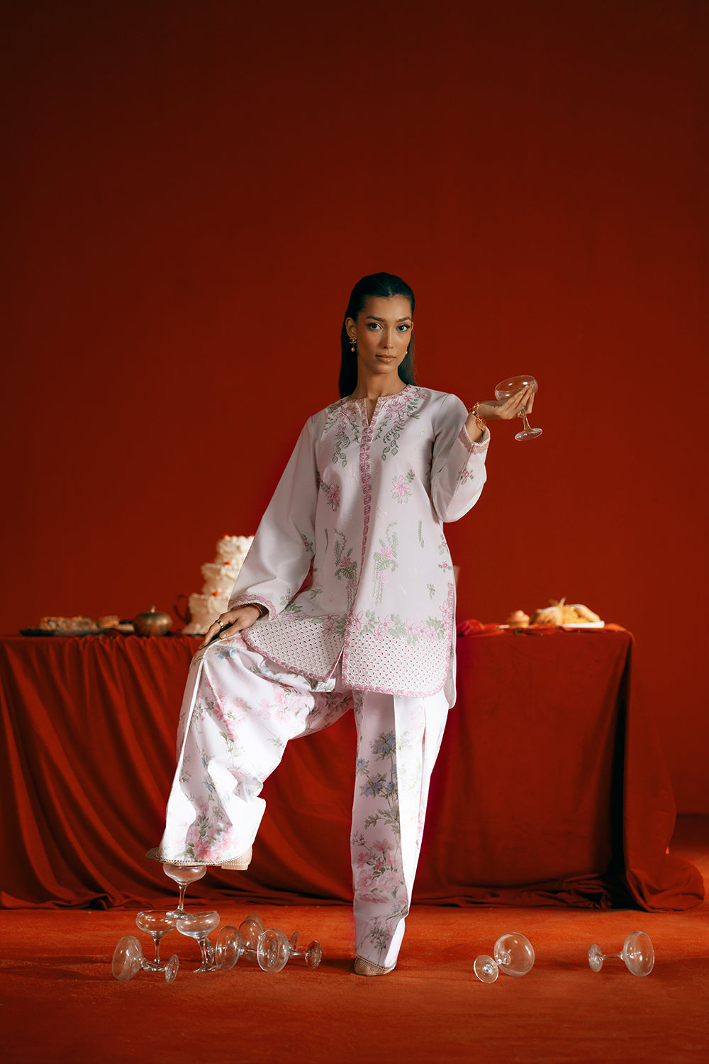 Saira Rizwan | Joolie Co ords |JOOLIE WHITE - JBP25-07
