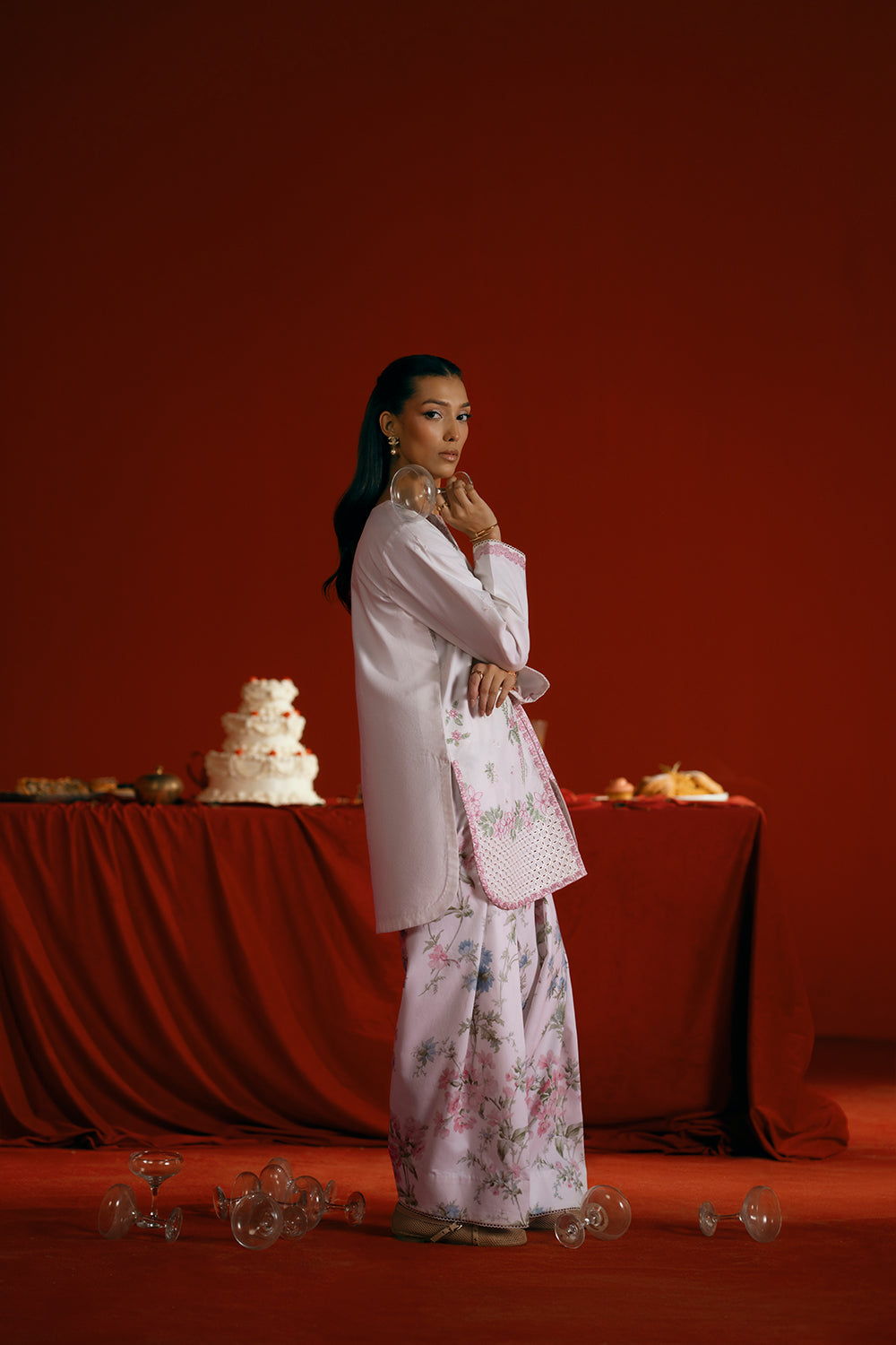 Saira Rizwan | Joolie Co ords |JOOLIE WHITE - JBP25-07