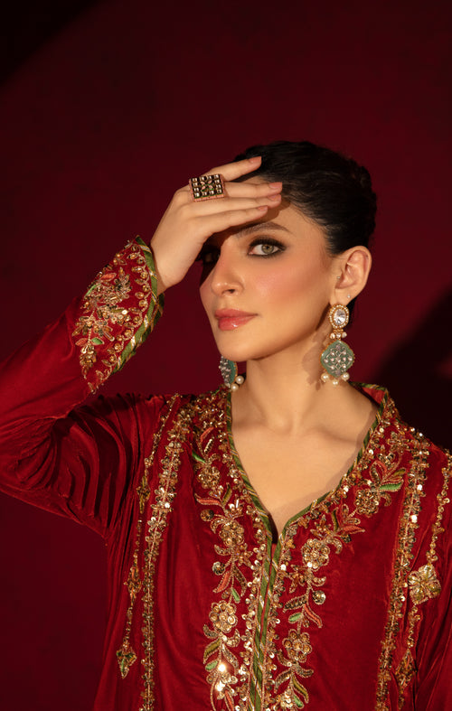 Maya | Raazi Velvet 24 | IMROZ - by - Libasekhas UK - Registered Vendor of : Maya - 100% Original Designer Dresss