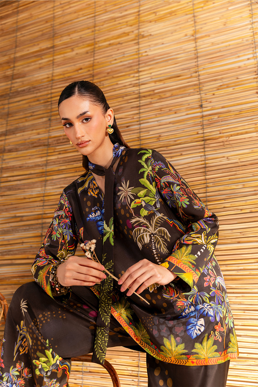 Saira Rizwan | Silk Coords 25 | COCONUT CRUSH - SRSP-25-02