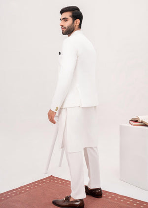 HK Fashion Off White Prince Coat For Wedding