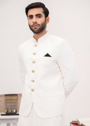 HK Fashion Off White Prince Coat For Wedding