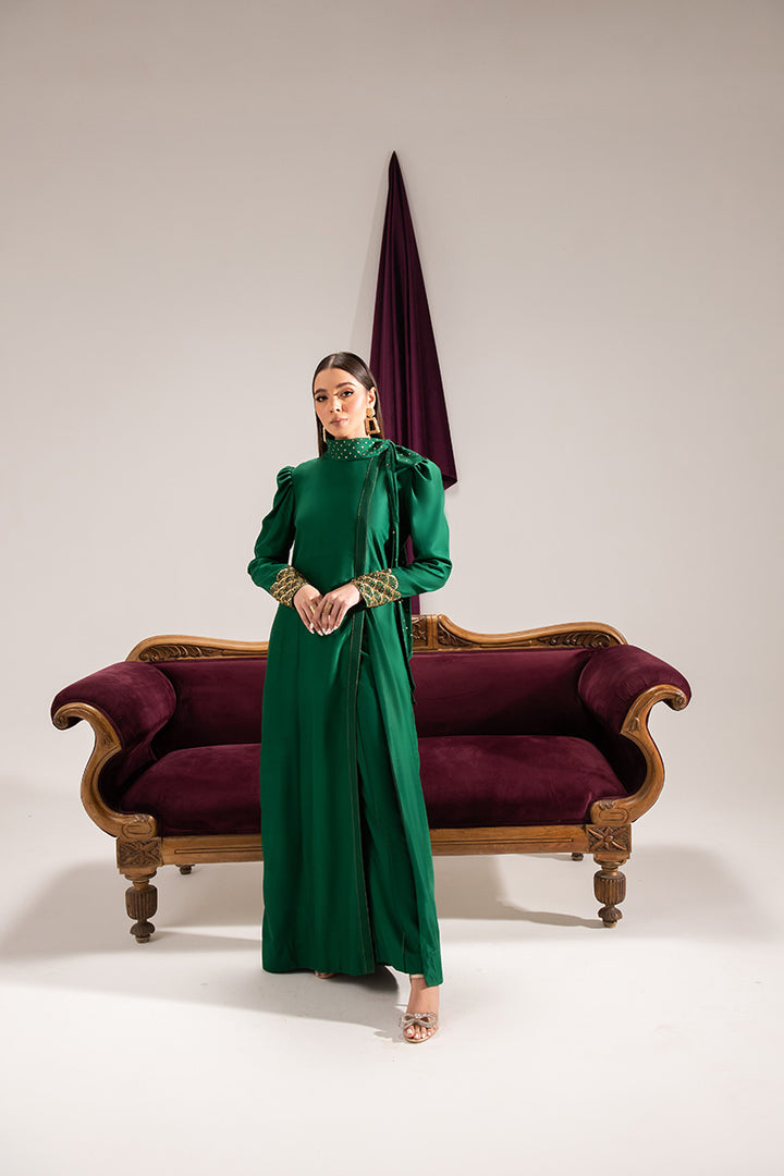 Maria Osama Khan | Tiffany Formals | Emerald