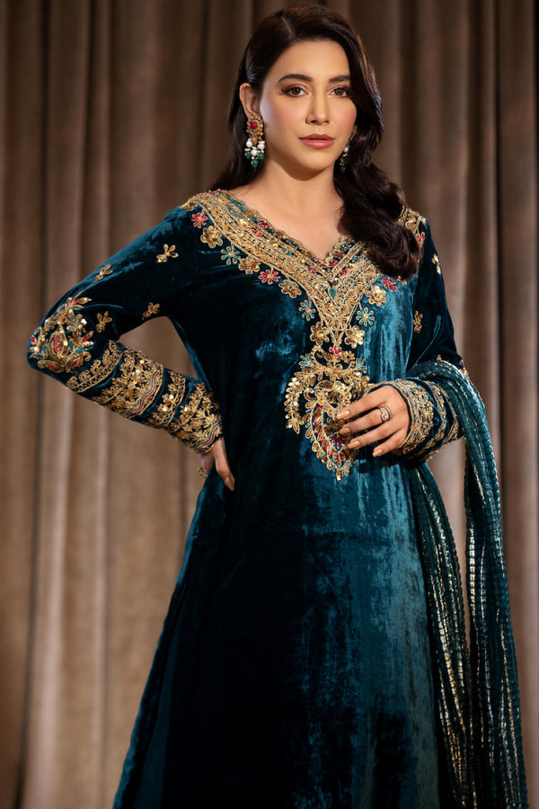 Maya | Wedding Formal Bandhan | MAKHMAL - by - Libasekhas UK - Registered Vendor of : Maya - 100% Original Designer Dresss