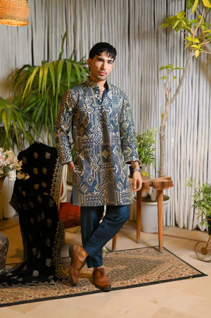 Number Three Clothing Zarqash Kurta Trouser